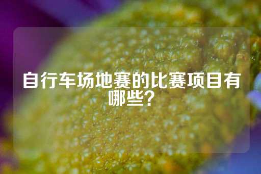 自行车场地赛的比赛项目有哪些？-第1张图片-皇冠信用盘出租